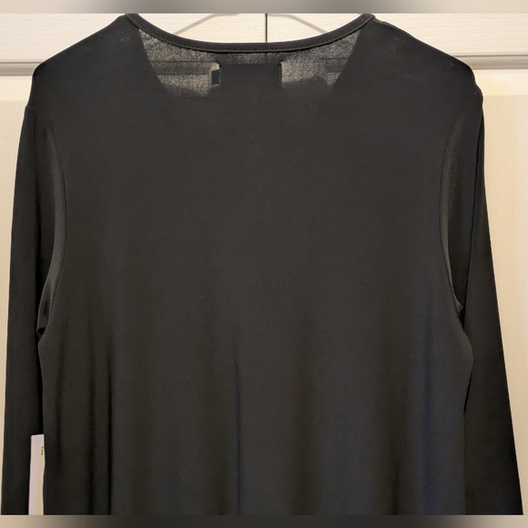 Sympli ReZip Tunic Top Black Size 10 Quarter Zip Neckline New With Tags - Picture 10 of 14